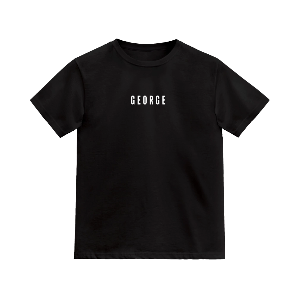 Remera Básica GEORGE Pequeño Negra